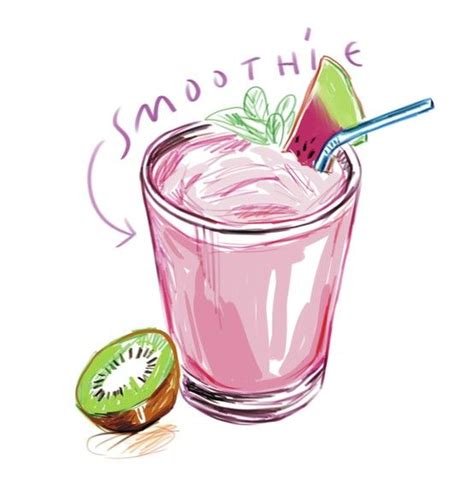 Smoothie Operator Lucileprache Yummy Illustration Art Health Food