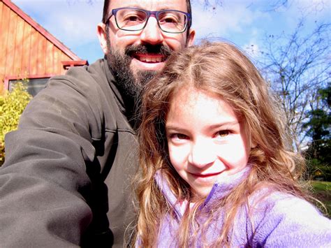 I'm posing with Dad!