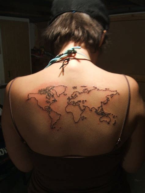 Tatto World Mapamundi Tatuaje Mundo Mapa Brujula Tattoos Maps Porn Sex Picture