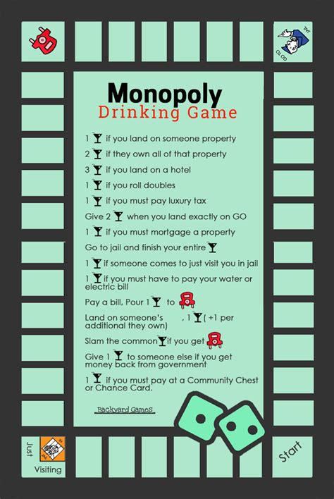 Watching an amazing (or amazingly terrible) movie with friends is a fun pastime in and of itself, but add in a drinking game to the mix, and you've got yourself. How To Play Monopoly Drinking Game Rules & Beer-Opoly ...
