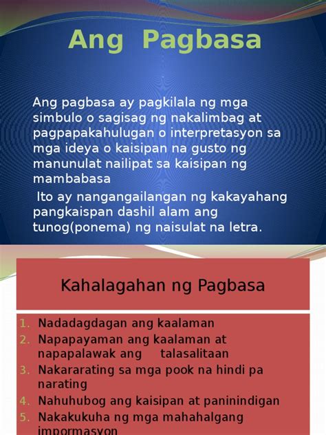 Pdf Ang Pagbasa Dokumentips