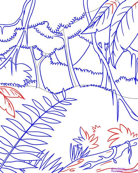 Easy Jungle Drawing At Explore Collection Of Easy