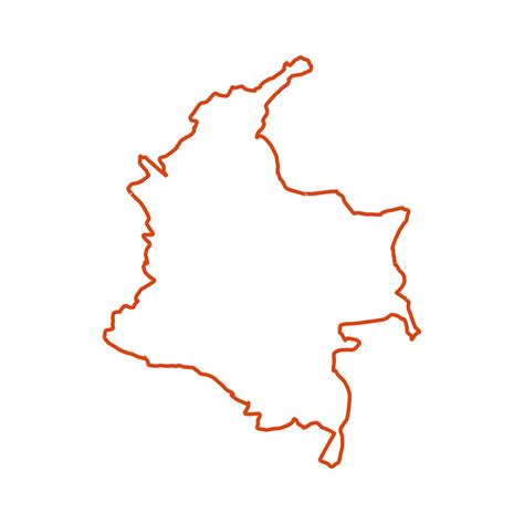 Mapa De Colombia Ilustrado Sobre Un Fondo Blanco 8339403 Vector En Vecteezy