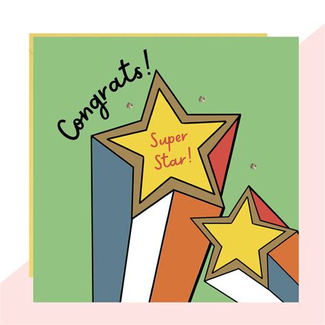 Congrats Super Star Card By Lottie Simpson