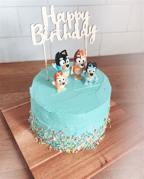 Bluey Birthday Party Cake Qbirthdayk