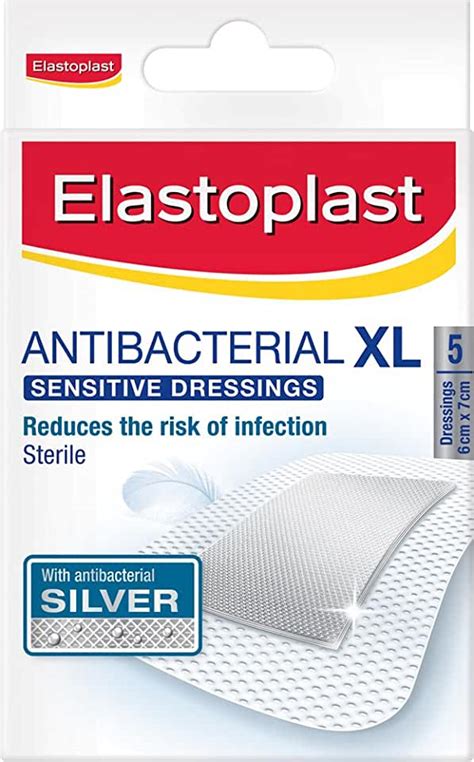 Uk Elastoplast Antibacterial Silver Plasters