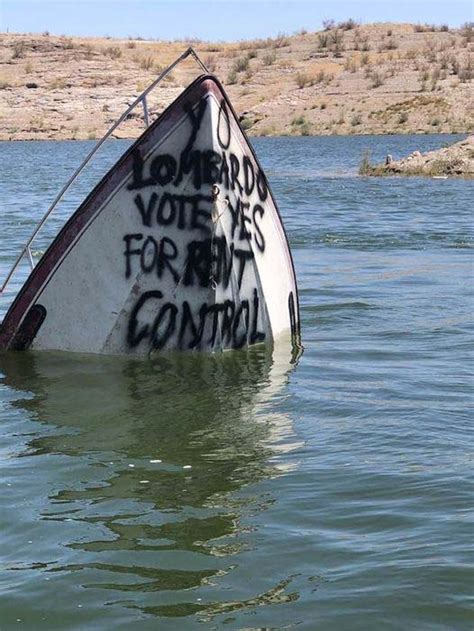 Political Billboard Takes Over Lake Meads Vertical Speedboat Verve Times