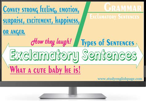 What Are Exclamatory Sentences