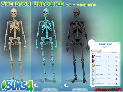 Sims4 Skeleton Unlocked Trait Changed By Gauntlet101010 On Deviantart