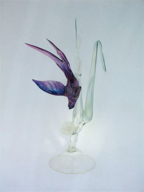 Glass Diving Swallow Glass Art Glass Birds
