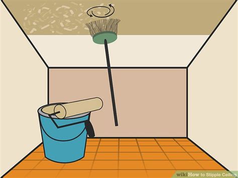 So, since removing the stippled pattern ended in utter failure… here are our options for covering up the texture: 3 Ways to Stipple Ceiling - wikiHow