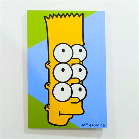 Trippy Bart Simpson Pop Art Painting For Sale
