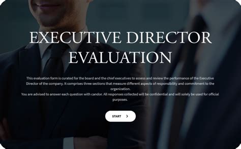 Executive Director Evaluation Form Template Surveysparrow