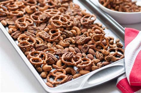 Sweet And Spicy Pretzel Nut Snack Mix Flavour And Savour