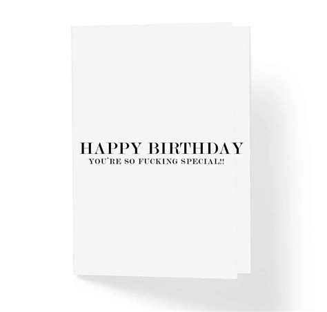 Buy Funny Offensive Birthday Card Happy Birthday Youre So Fukcing