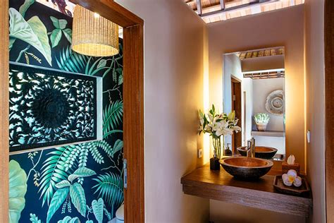 Hot Summer Trend 25 Dashing Powder Rooms With Tropical Flair