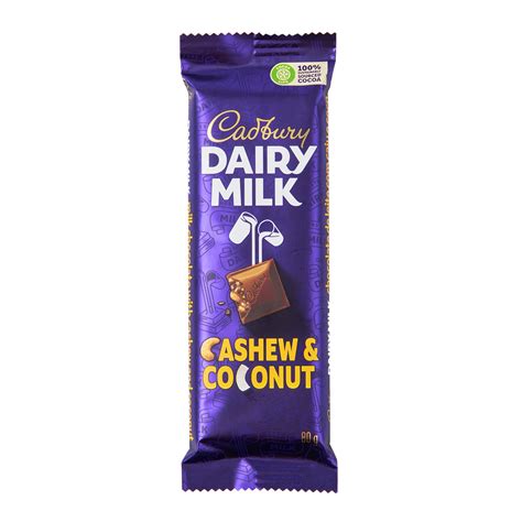 Cadbury Dairy Milk Cashew And Coconut 80 G Za