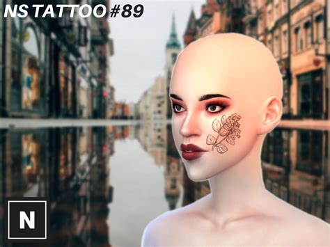 Sims 4 Tattoos Flower Outline Face Tattoos Tattoo Set Free Sites