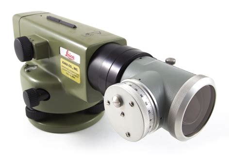 Leica Na2 32x Automatic Level W Brunson 190 Optical Micrometer Kara