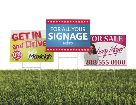 Most Popular Sized Yard Signs Highridge Graphics