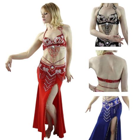 Egyptian Style 3 Piece Belly Dance Costume Belst032 Danzcue