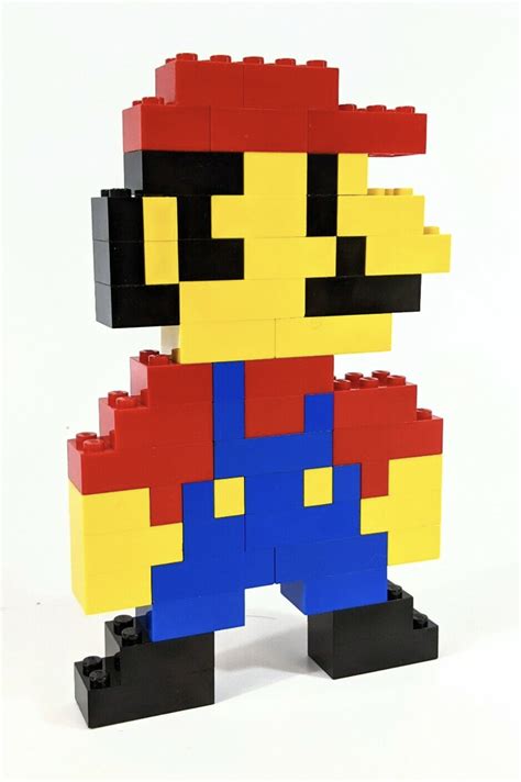 8 Bit Lego Mario By Matthew Download Free Stl Model