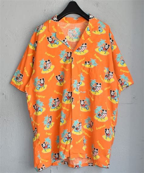 Mickey Mouse（ミッキーマウス）の「【ヴィンテージ古着】90 S Mickey ミッキー 総柄 アロハシャツ（シャツ ブラウス）」 Wear