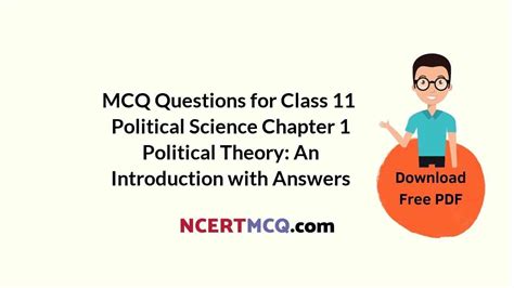 Mcq Questions For Class 11 Political Science Chapter 1 Political Theory