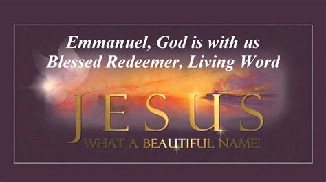 Jesus Name Above All Names By Maranatha Singers Names Of
