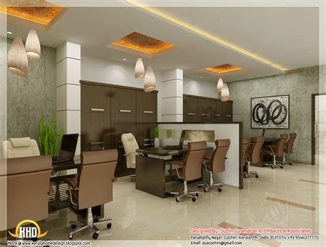 Beautiful 3d Interior Office Designs Indian Home Decor