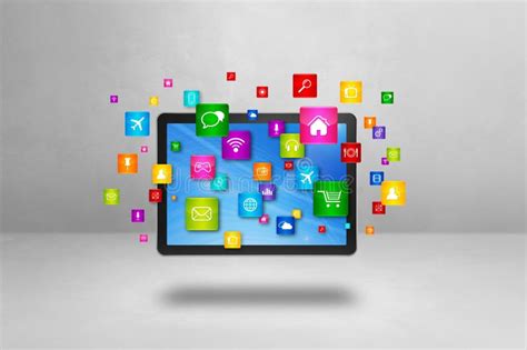 Tablet Pc Apps Icons Stock Illustrations 383 Tablet Pc Apps Icons