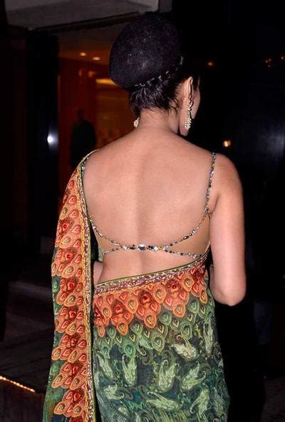 hot backless saree pics of bollywood actresses