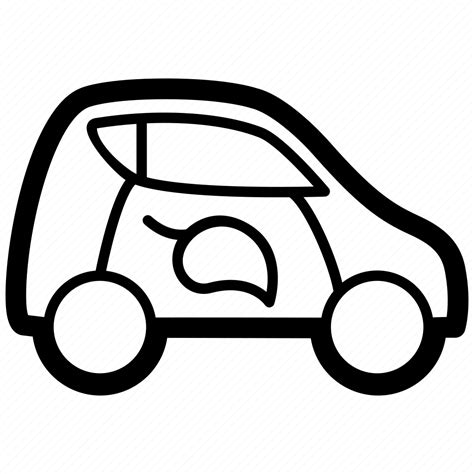 Car Ecological Green Smart Sustainable Vehicle Icon Download On