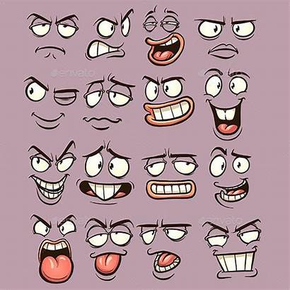 Faces Cartoon Face Funny Expressions Graphicriver Eyes