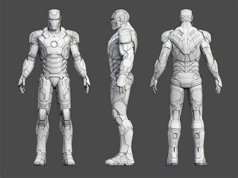 Get Inspired For Male Human Blueprint For 3d Modeling