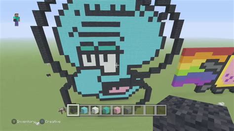 Minecraft D Pixel Art Tutorial Squidward Model Youtube My Xxx Hot Girl