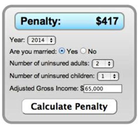 Learn about health coverage exemptions. Health Reform Penalty Calculator Reveals How Much Americans Will Pay - But Also How Few ...