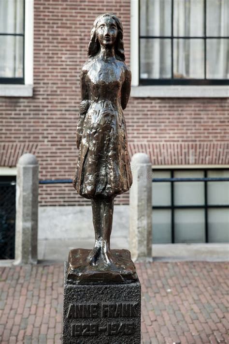Statue Of Anne Frank In Amsterdam Netherlands The Statue By Dutch