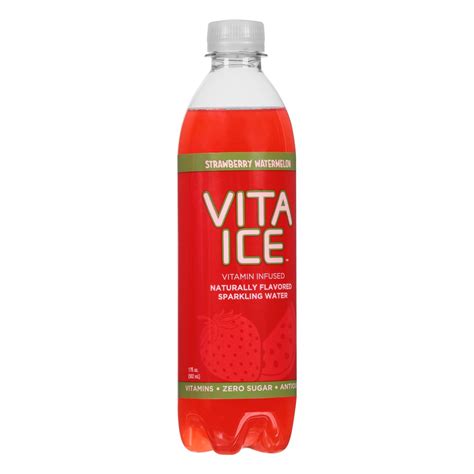 Strawberry Watermelon Sparkling Water Vita Ice 17 Fl Oz Delivery