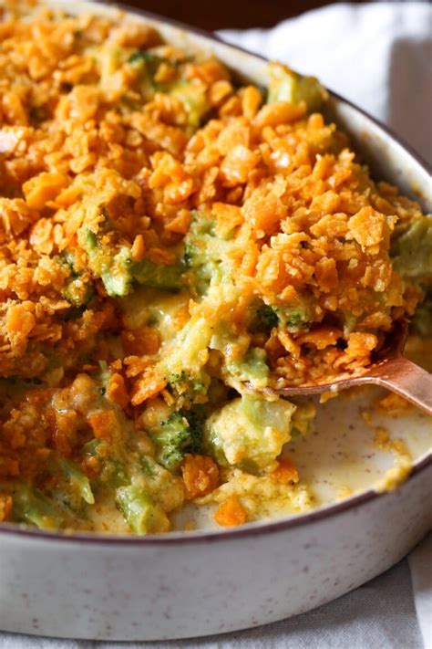 Easy Broccoli Cheese Casserole Cookies And Cups