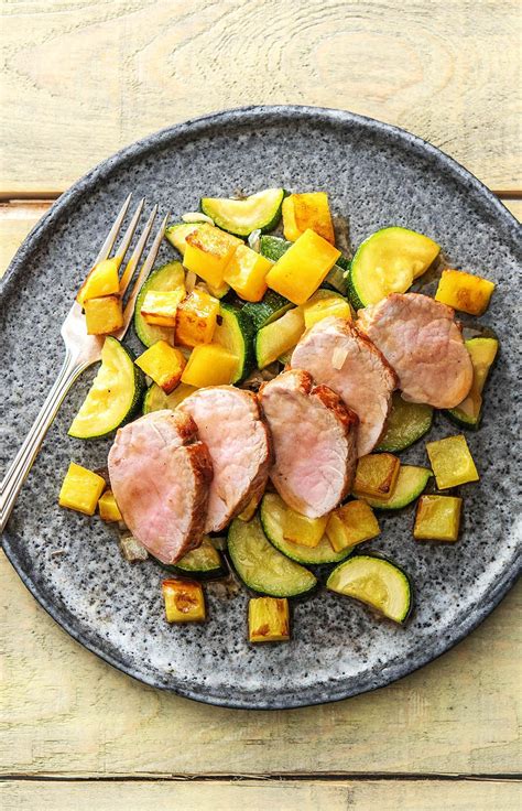 Place the tenderloins in a roasting pan large enough to also hold the onions and potatoes in one layer. Roasted Pork Tenderloin with Lemony Potatoes and Zucchini ...