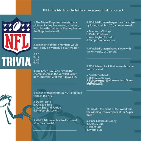 American Football Trivia Questions And Answers How Many Of These Nfl