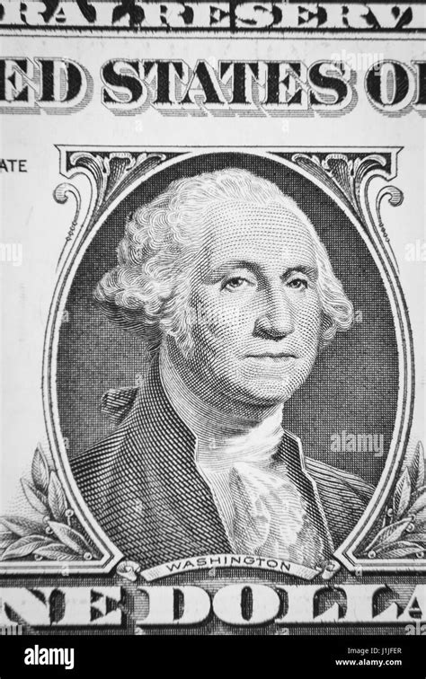 George Washington On American One Dollar Banknote Stock Photo Alamy