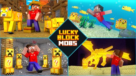 Lucky Block Mobs By Diluvian Minecraft Marketplace Map Minecraft