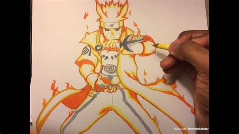 Minato Bijuu Mode Naruto Shippuden Inktober Drawing 15 Youtube