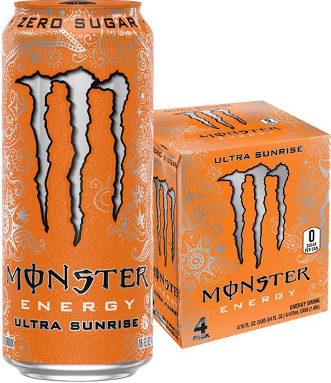 Monster Ultra Sunrise 16 Fl Oz 4 Pack
