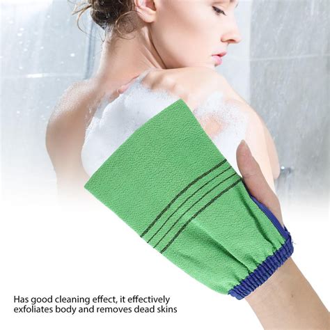 eotvia bath glove exfoliating glove 1pc double sided body exfoliating glove mitt bath shower
