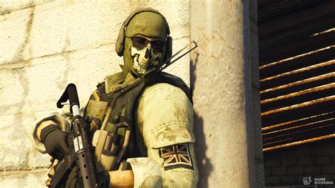 Simon Ghost Riley From Cod Mw2 For Gta 5