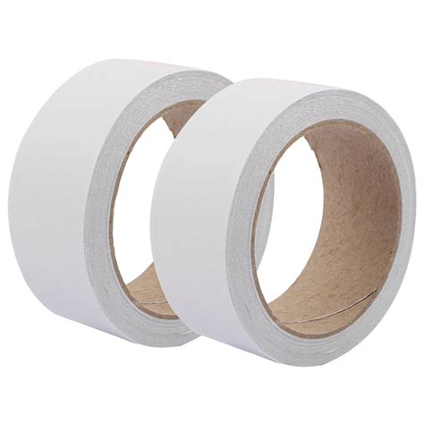2pcs 40mm Width White Strong Double Sided Duct Tape Wear Resisting 10m