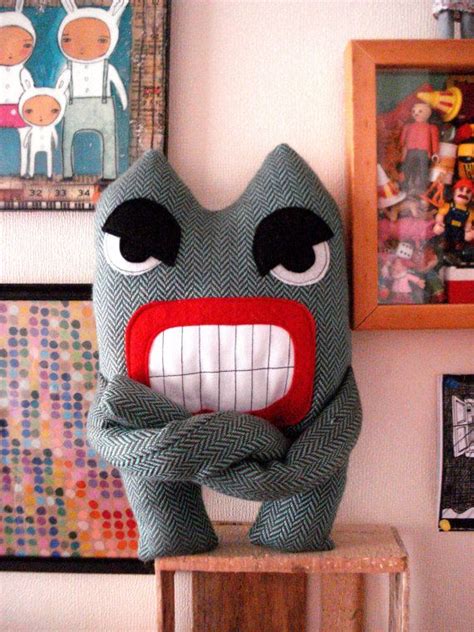 Angry Monster Stuffed Toys Plush Softie Plushie By Cronopia6 2400